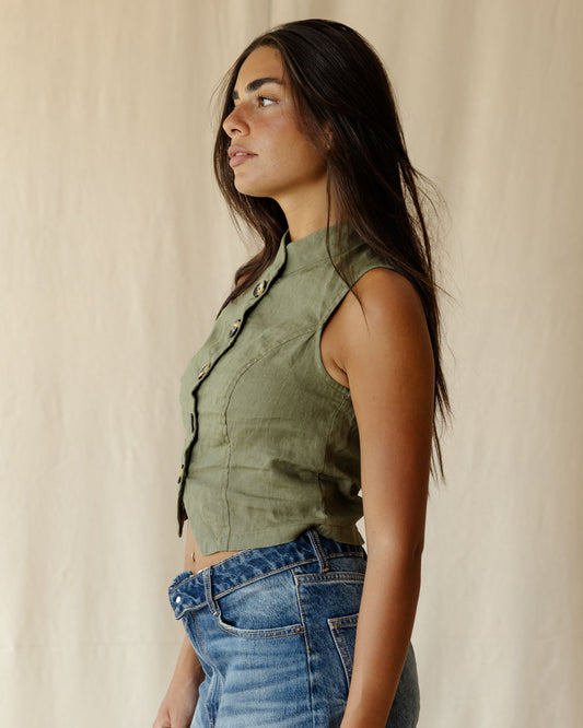 Elna Olive Vest