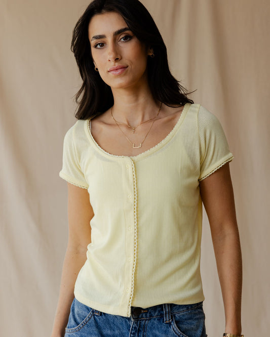 Belle Bow Yellow Top