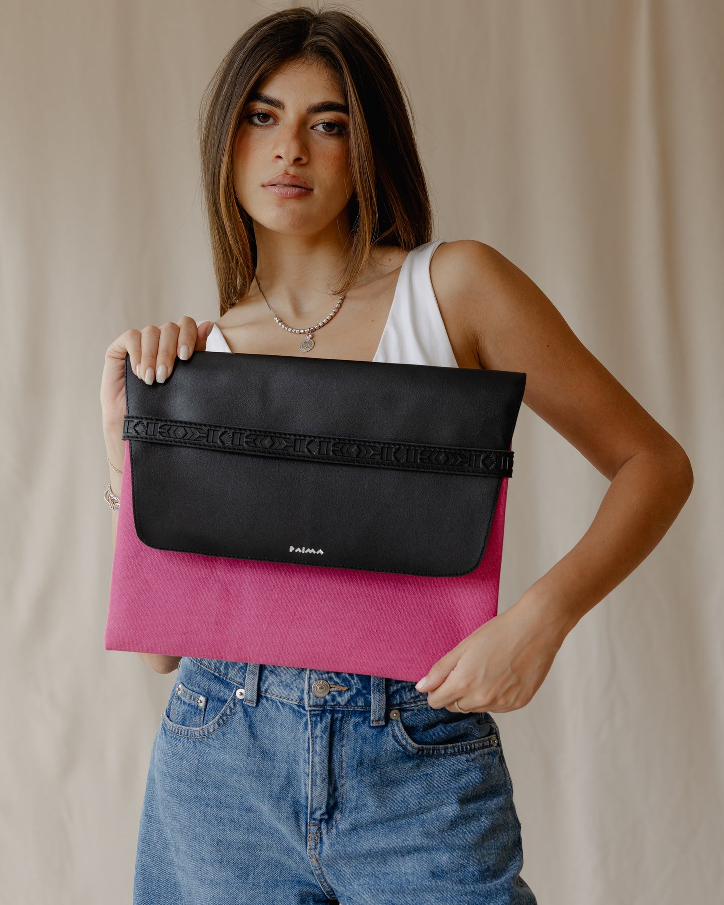 Manica per laptop azteco in rosa