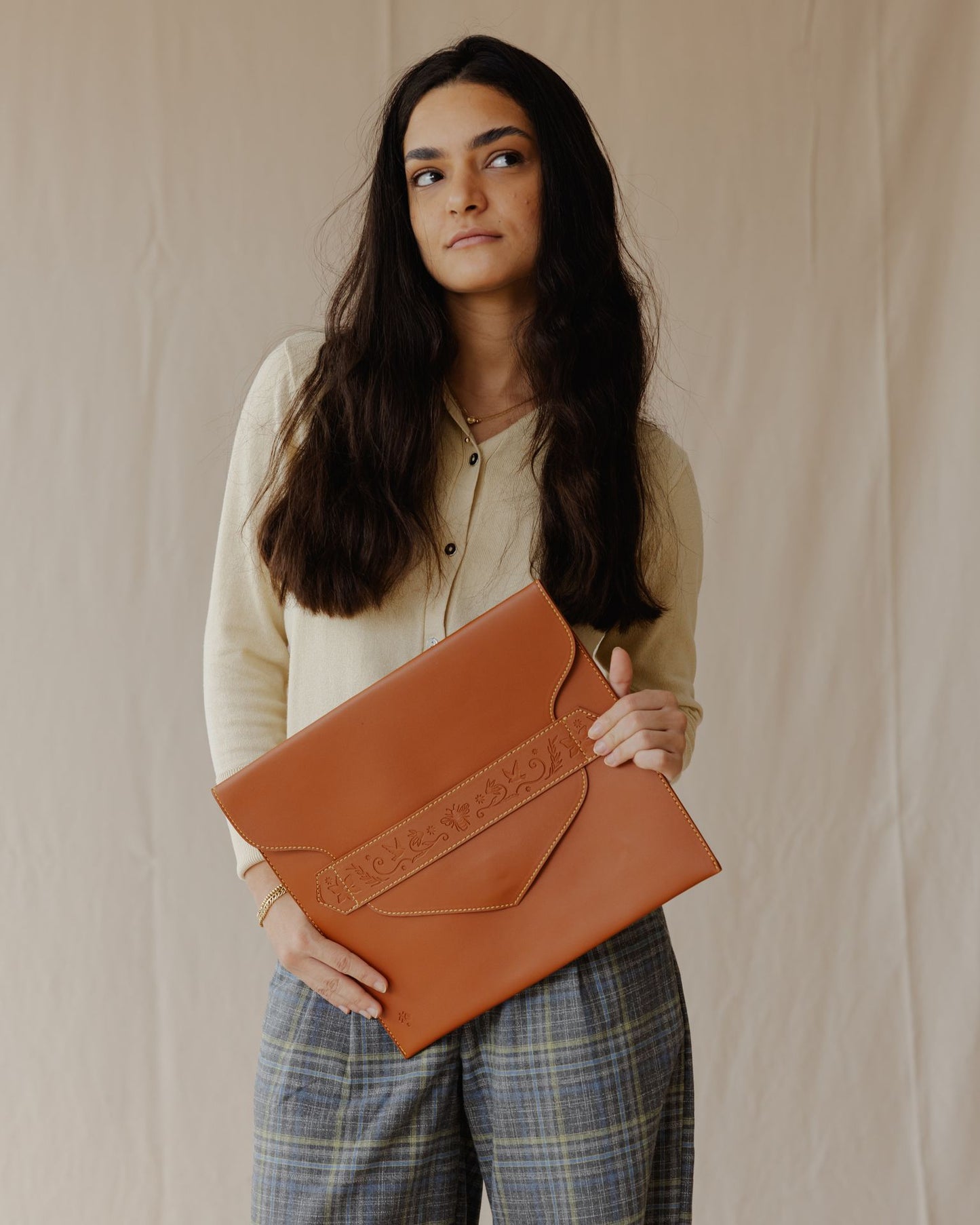 Secret Garden Laptop Sleeve Havane