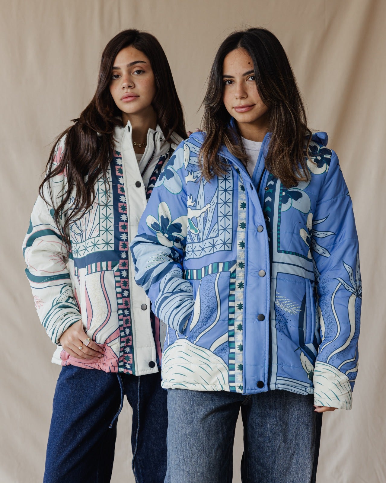 Cairo Breeze Quilted Jacket In Blue