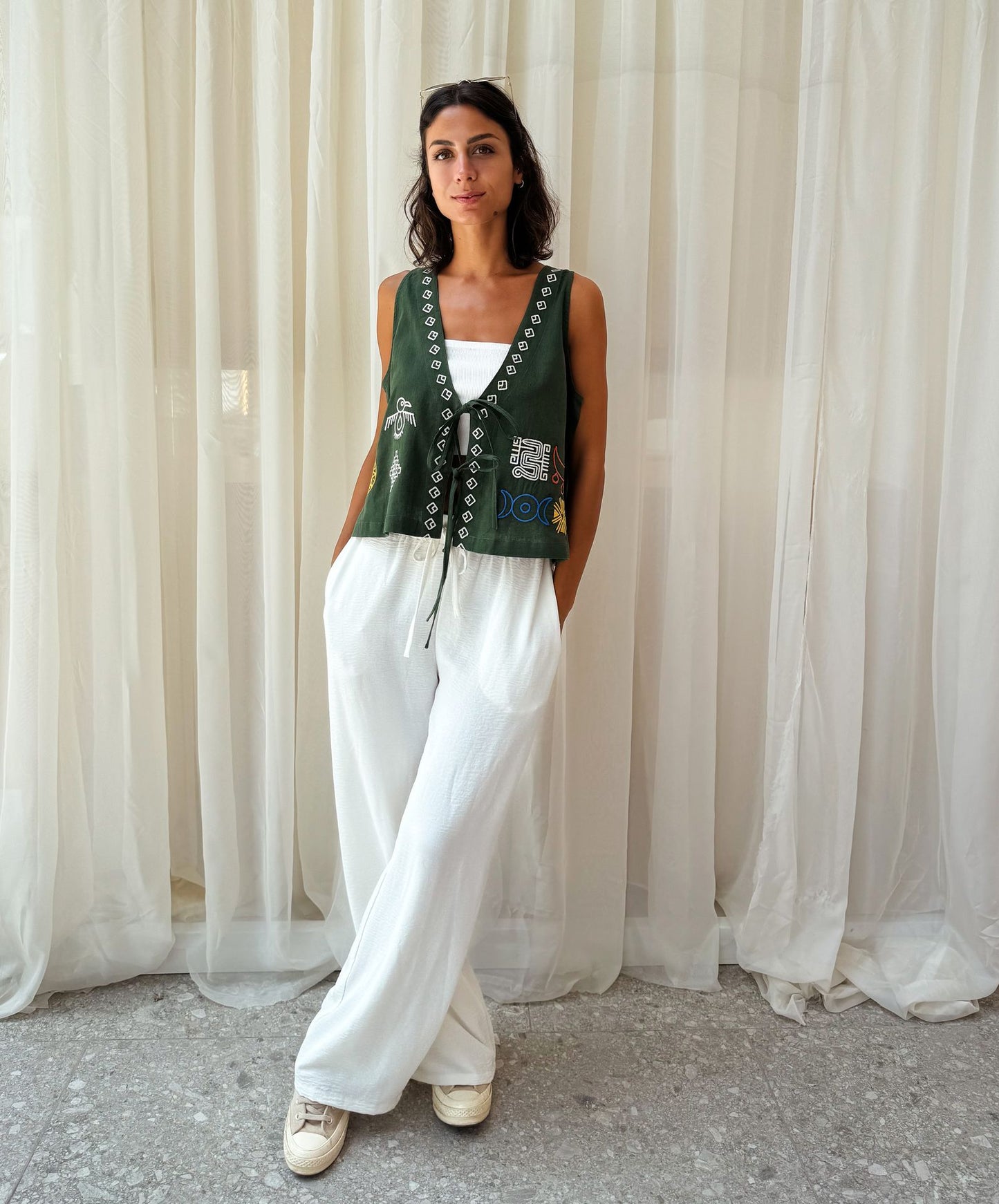 Gilet verde oliva
