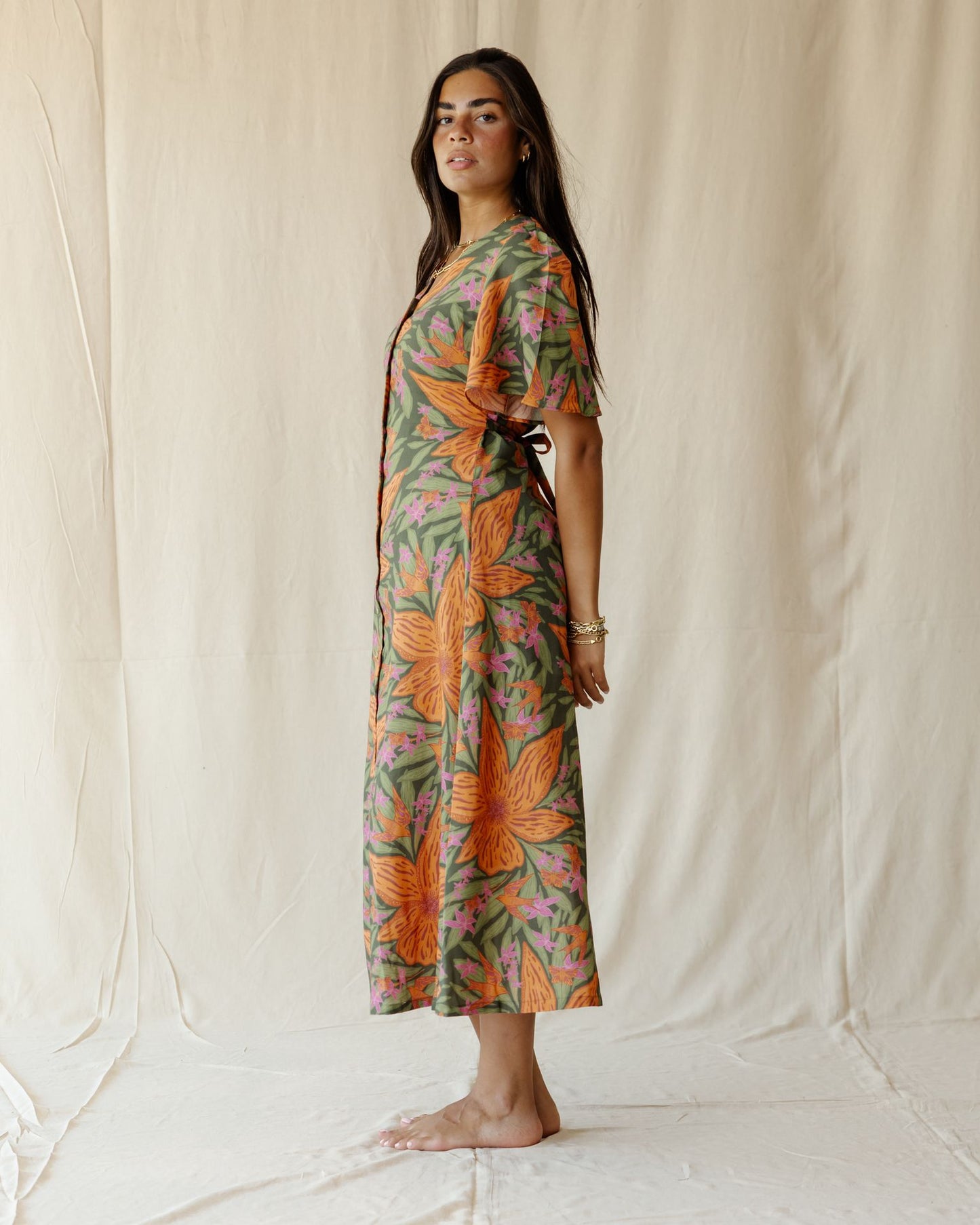 Botanical Garden Dress In Green
