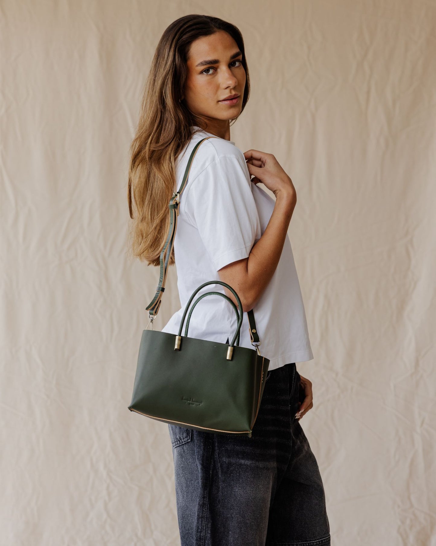 Bolso Luce de piel · Oliva