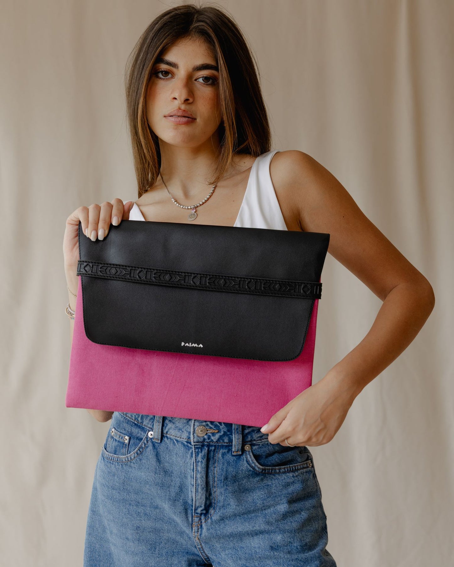 Manica per laptop azteco in rosa