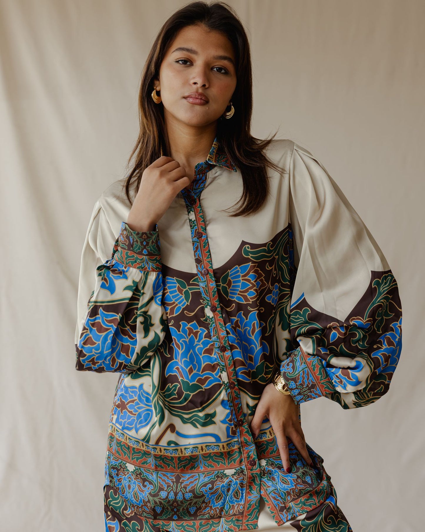 Set in raso Damask Bloom