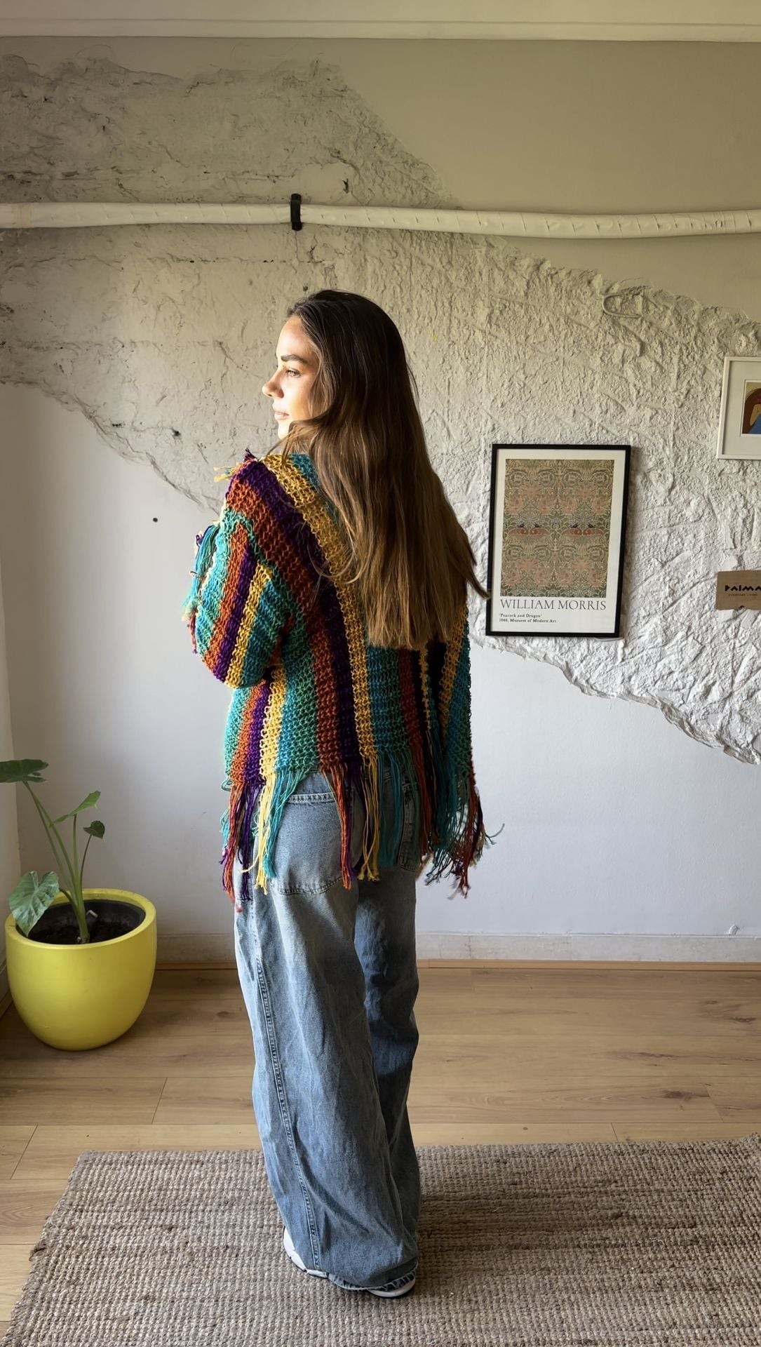 Cardigan lavorato a maglia da festival