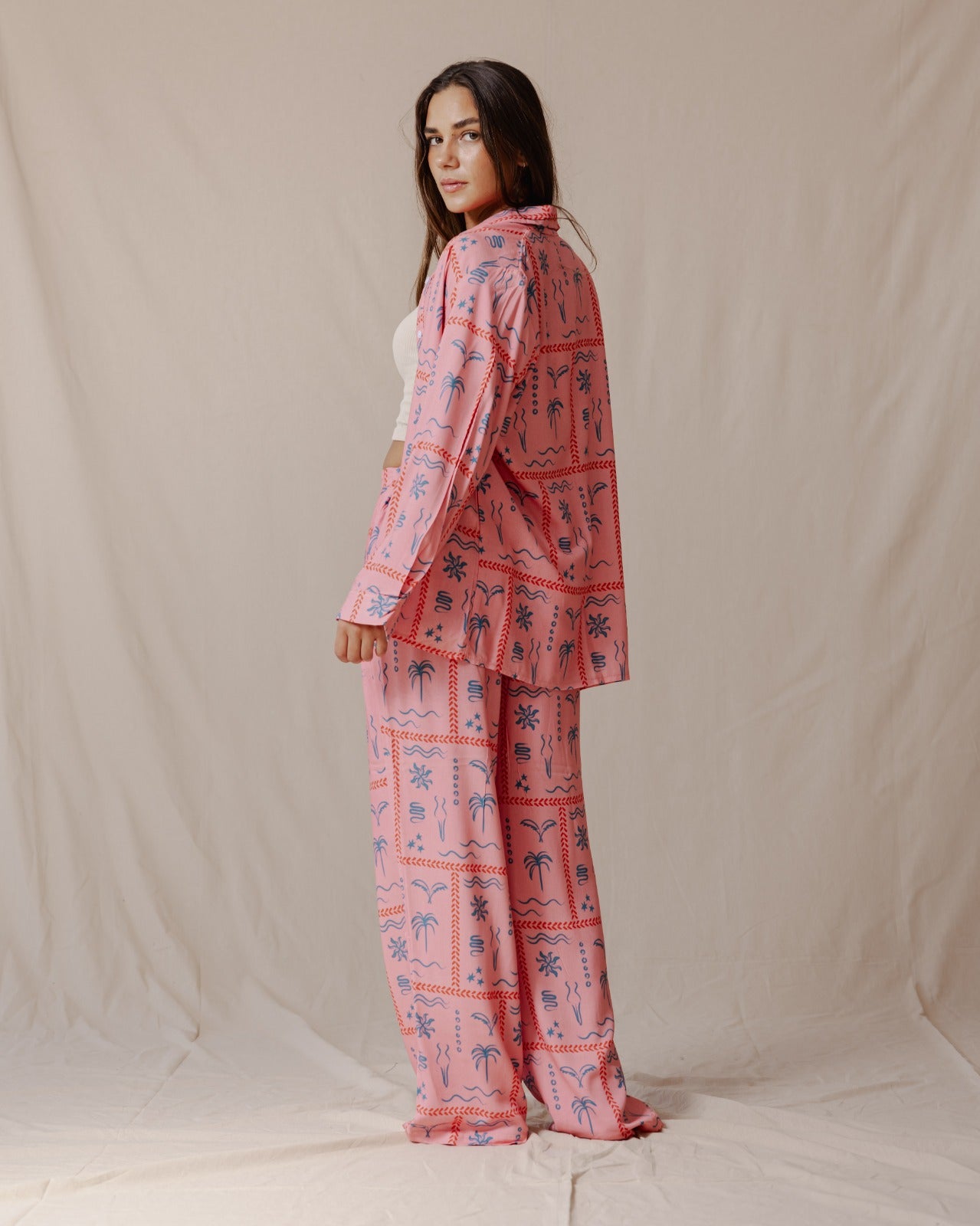 Set rilassato in rosa