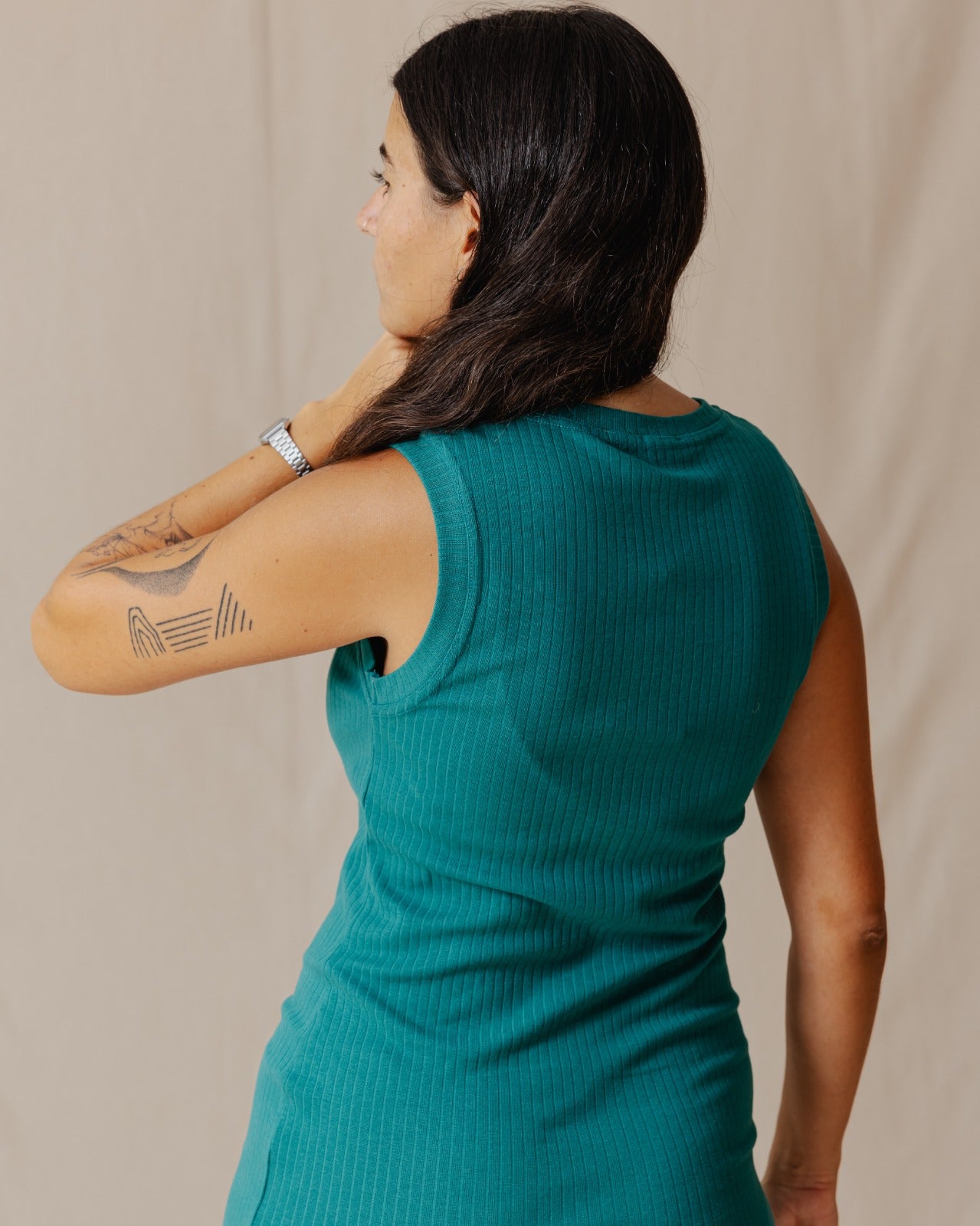 Amelia Abito a coste Teal
