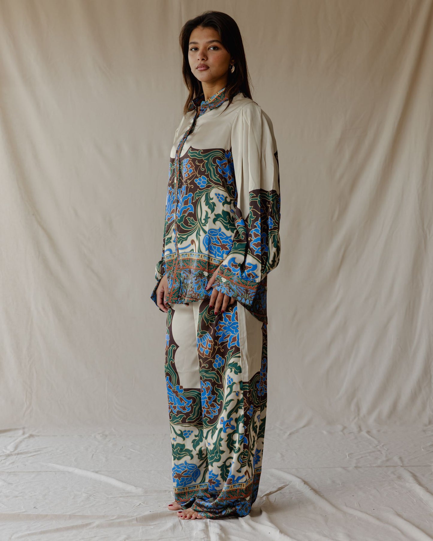 Set in raso Damask Bloom