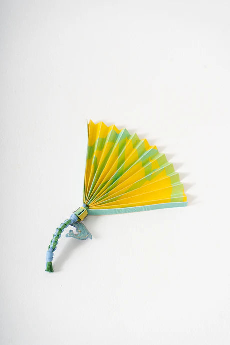 Mini Abanico Plegable - Amarillo