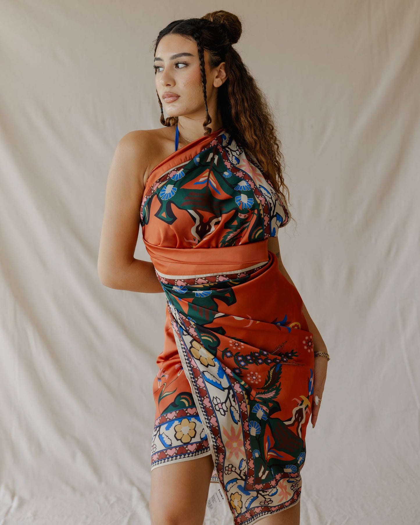 Tamara Palm Sarong Arancione