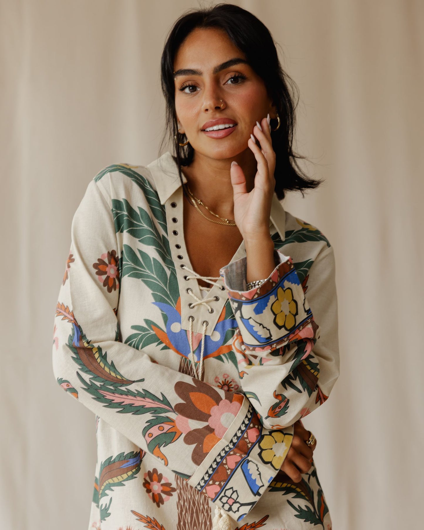 Abito beige Tamara Palm