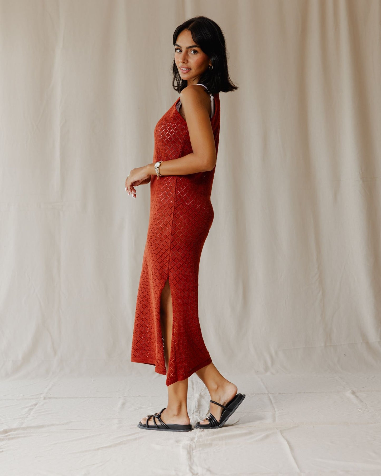 The Cloudnet Dress In Brick