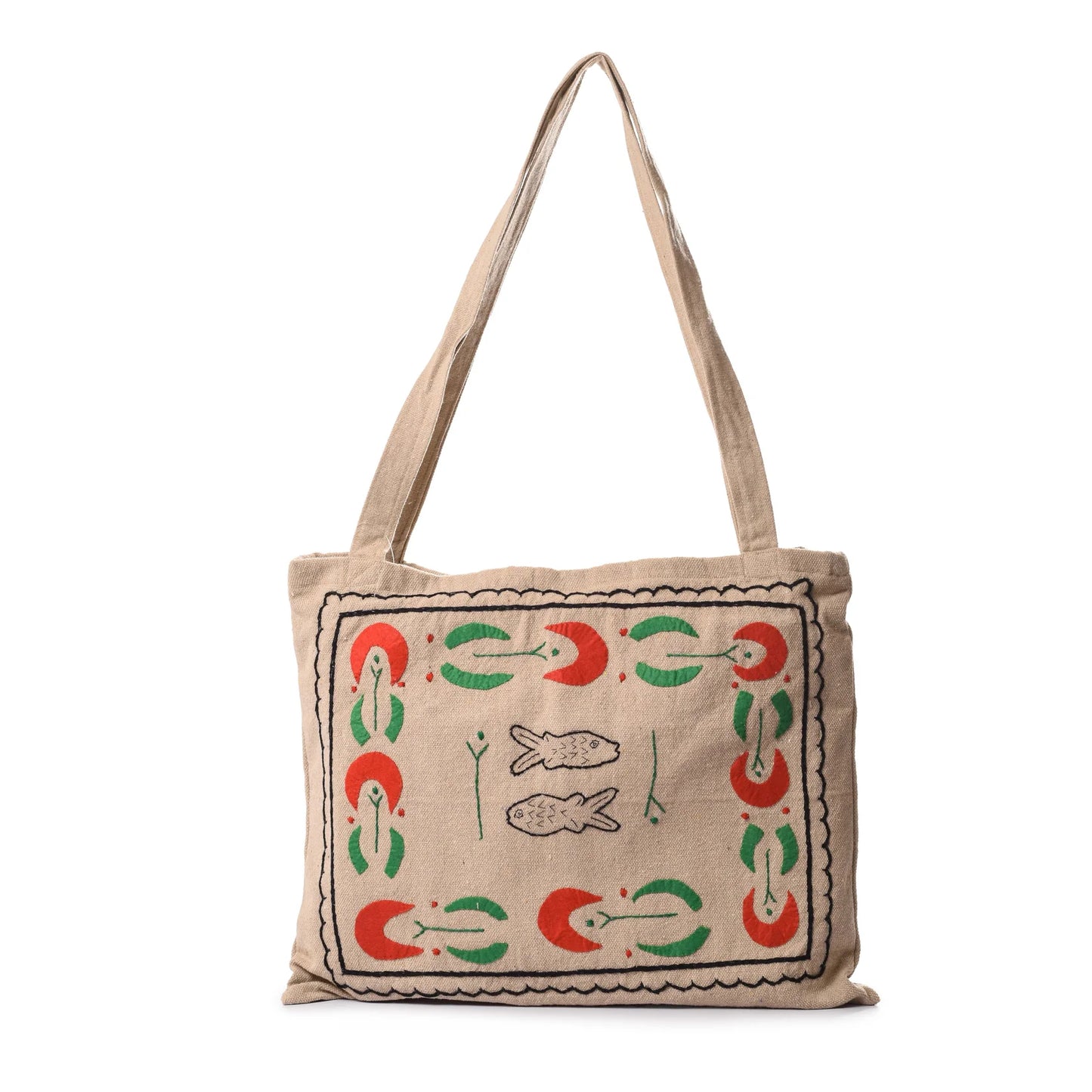 Bolsa Tote Bordada Protection (Blanco roto)