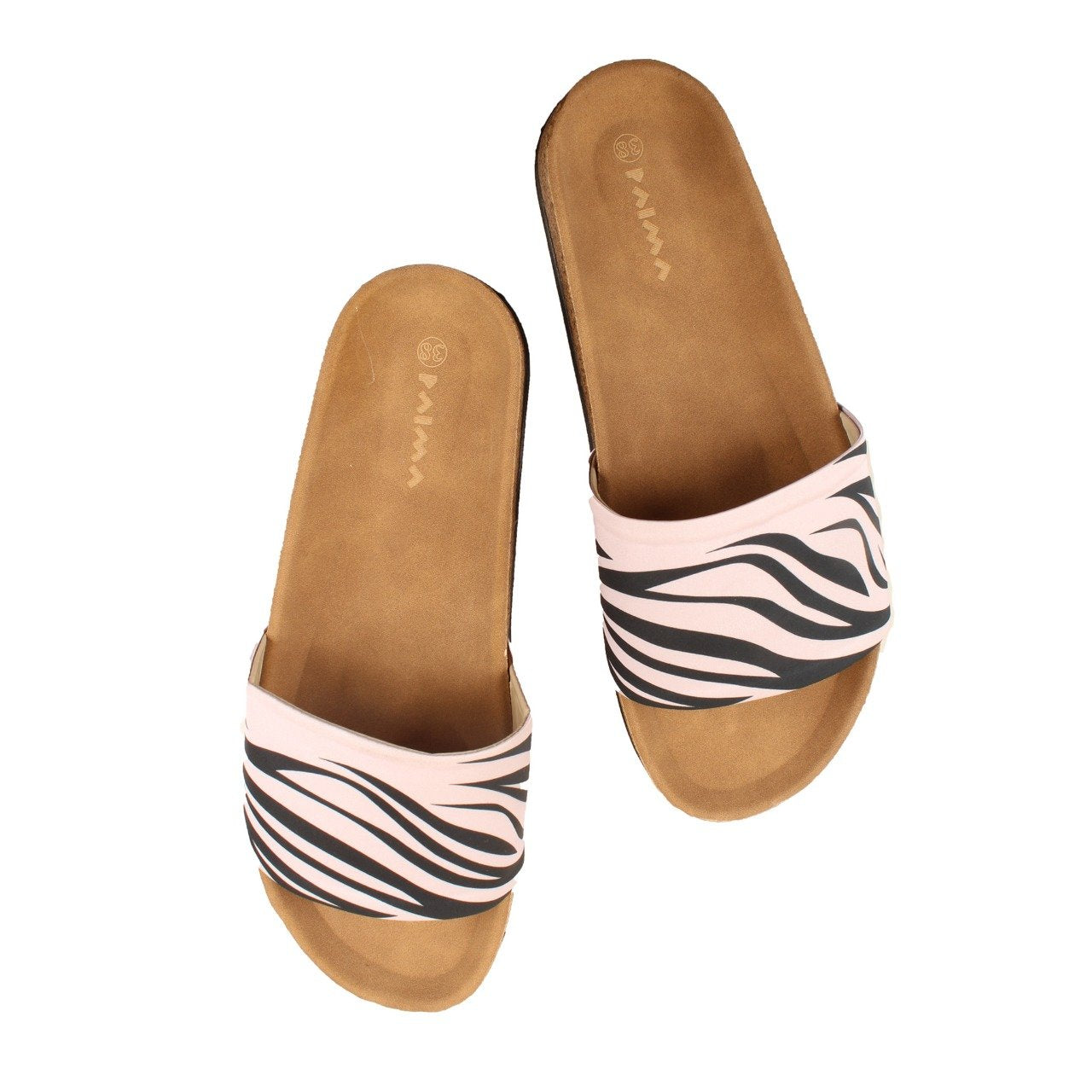 Sandalias Zebra negras y lavanda