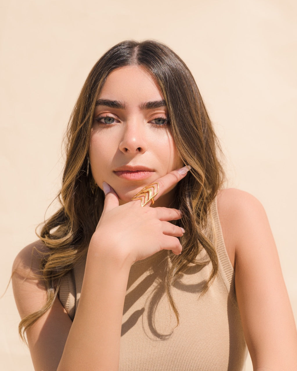 Arrow Gold Plated Ring