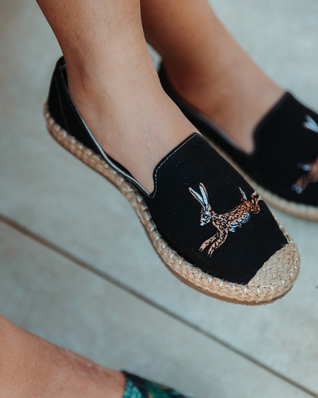 Espadrille Lapin Sauvage Noir