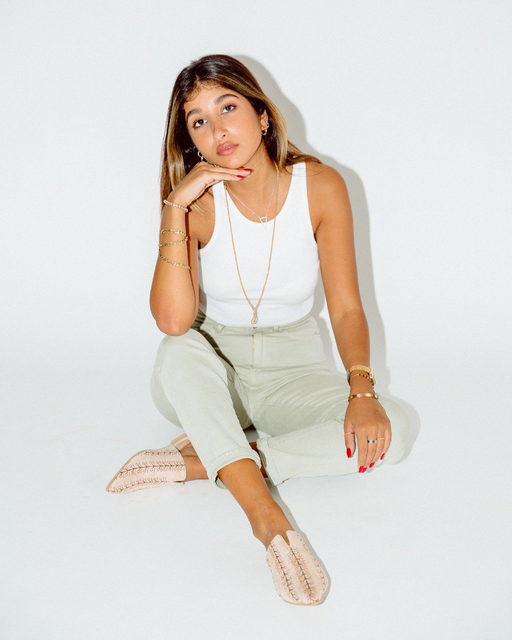 Mules puntiagudos beige lavanda