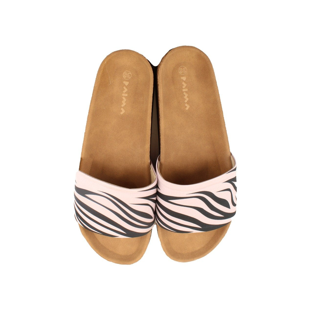 Sandalias Zebra negras y lavanda