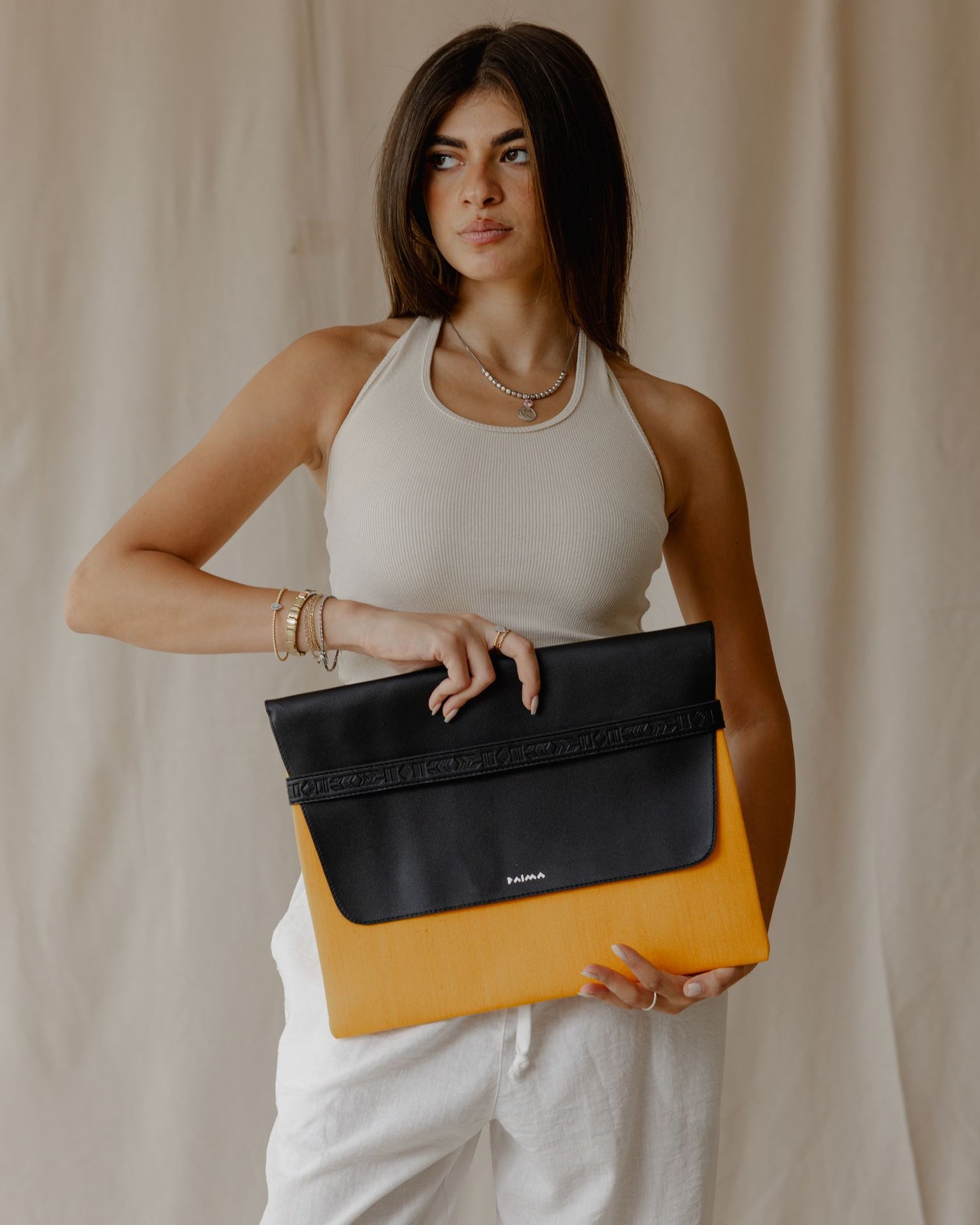Aztec Laptop Sleeve In Yellow