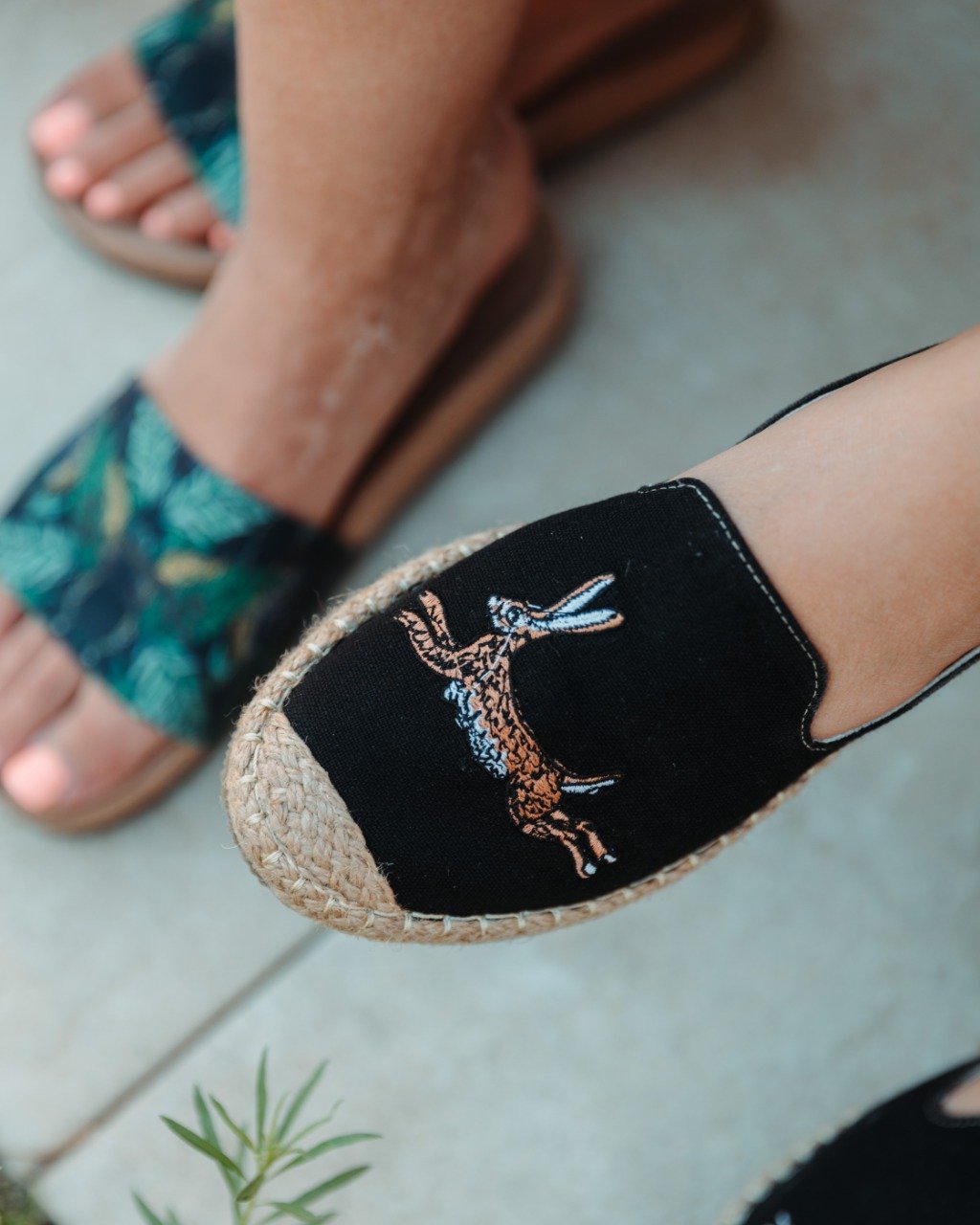 Espadrille Lapin Sauvage Noir