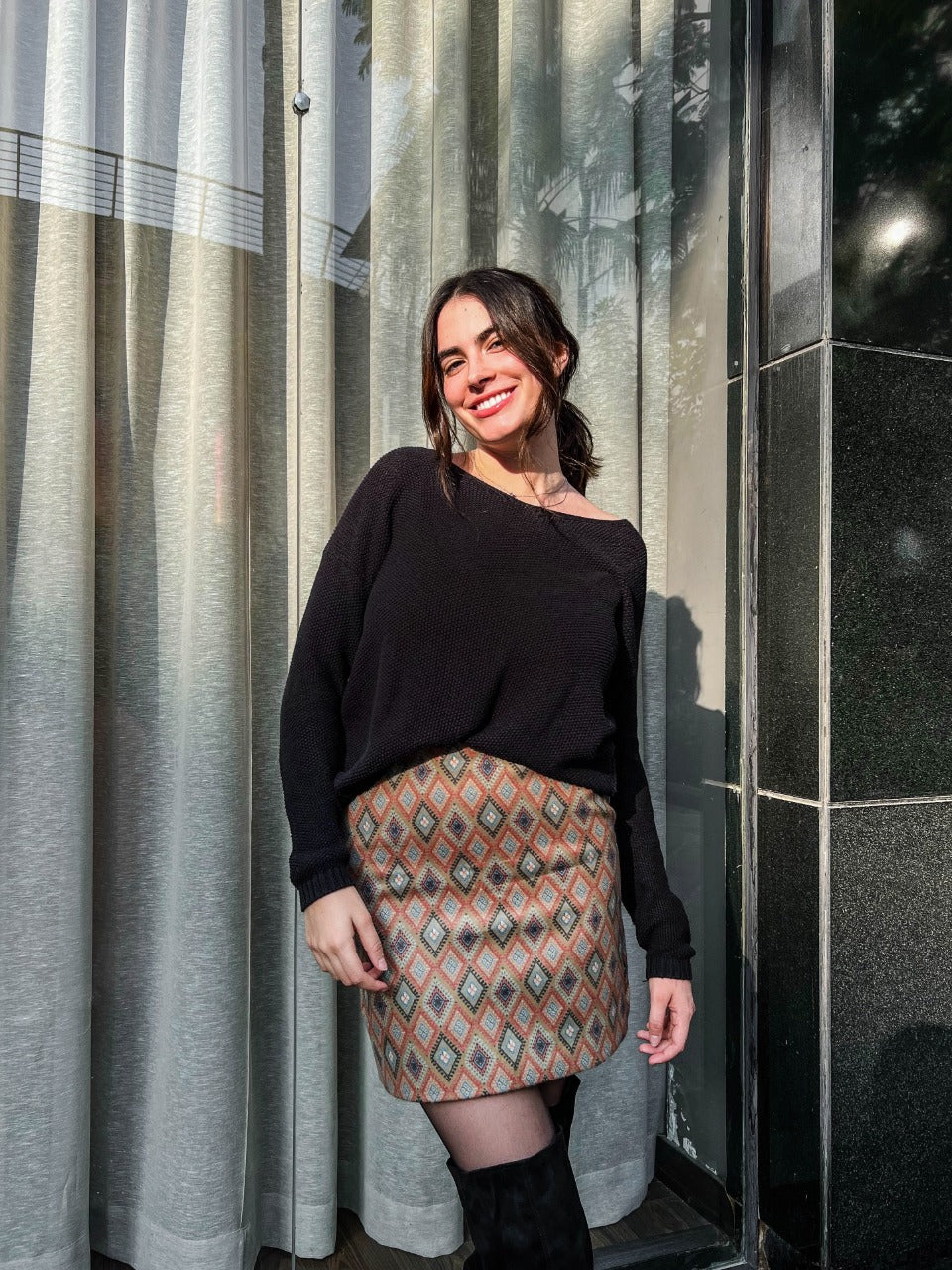 Falda Triad Naranja y Verde