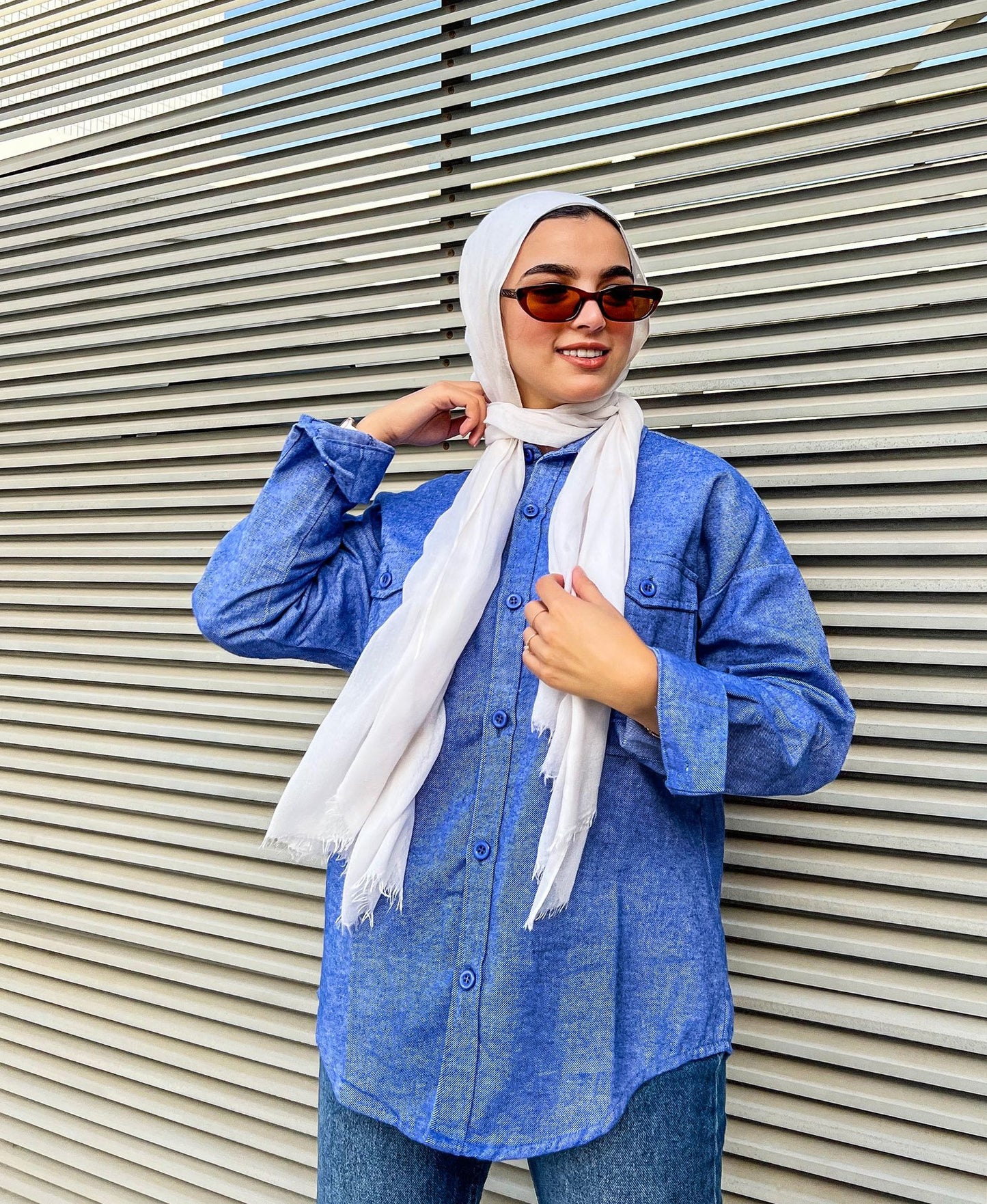 Camisa Básica Cálida Azul Bebé