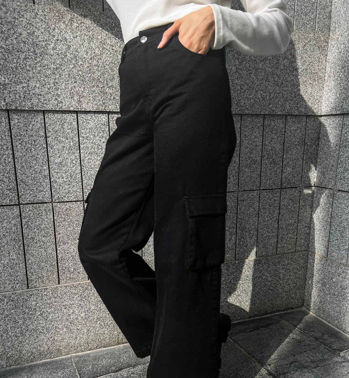 Essential Cargo Pants Black