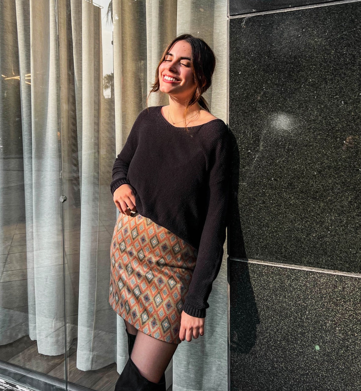 Falda Triad Naranja y Verde