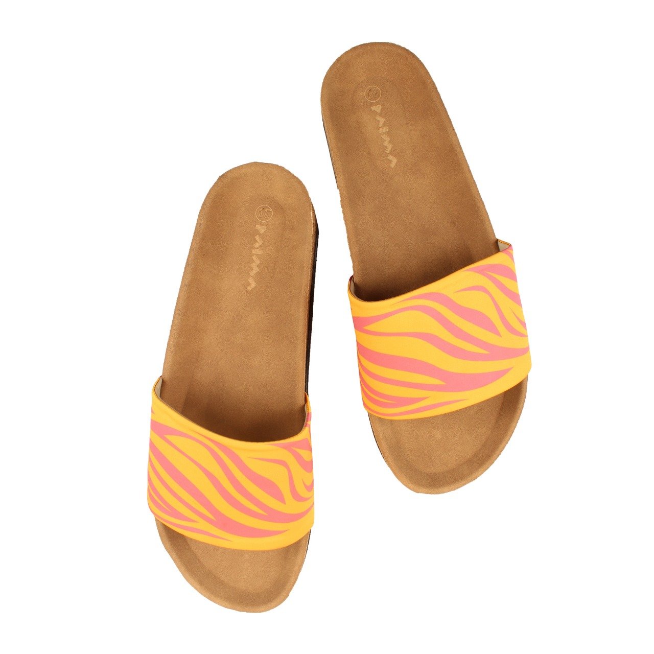 Sandalias Zebra Naranja X Rosa Fuerte