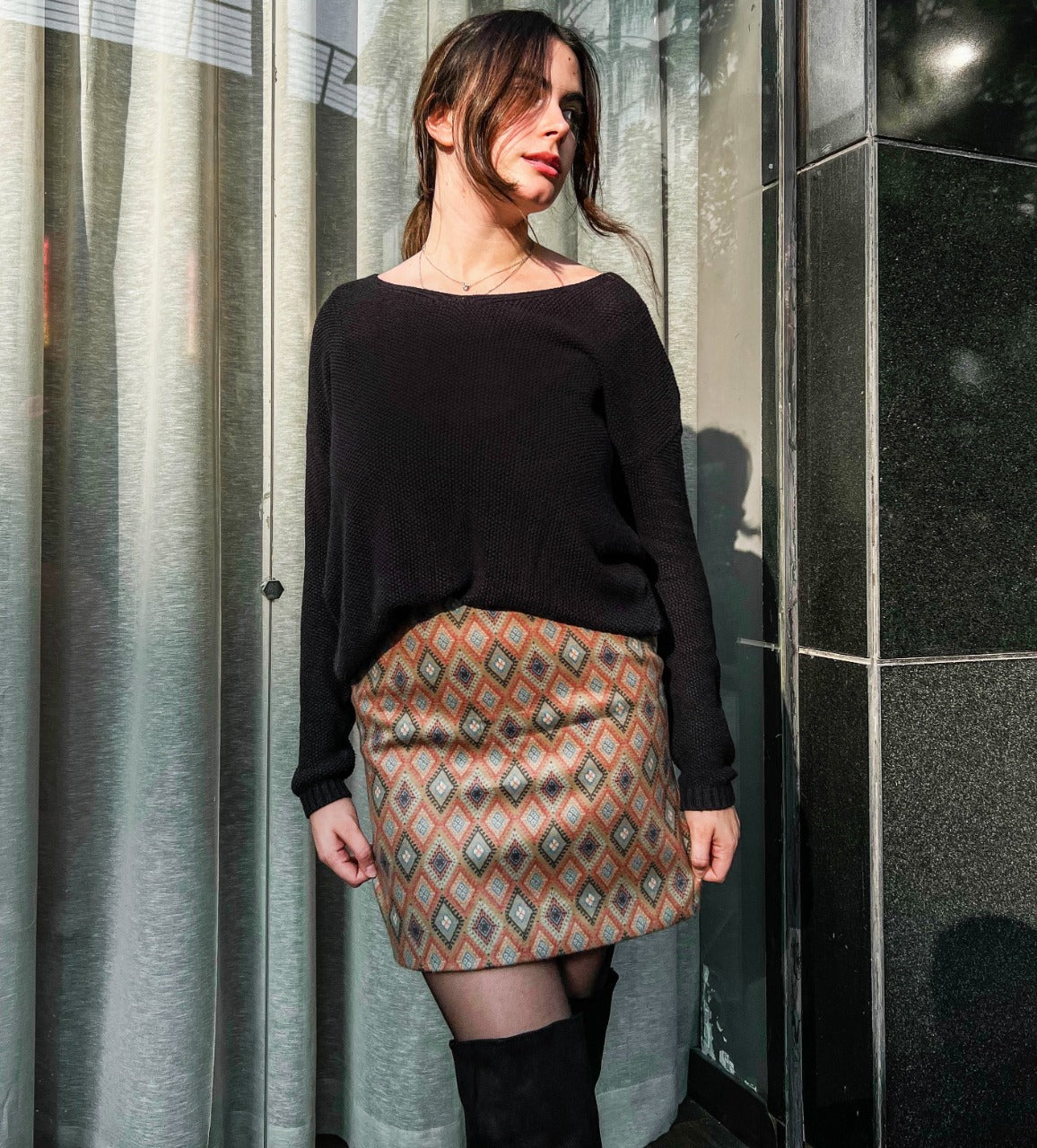 Falda Triad Naranja y Verde