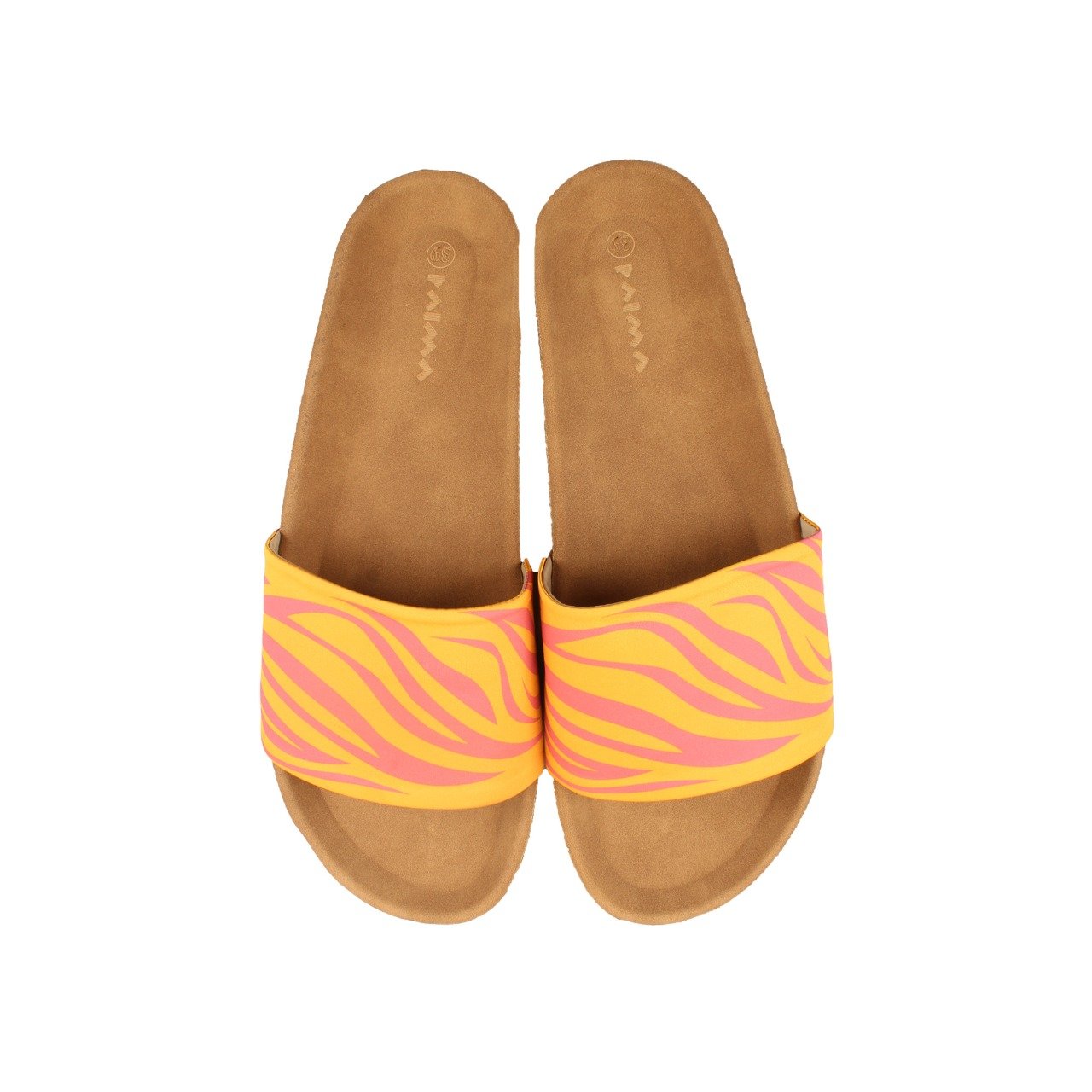 Sandalias Zebra Naranja X Rosa Fuerte
