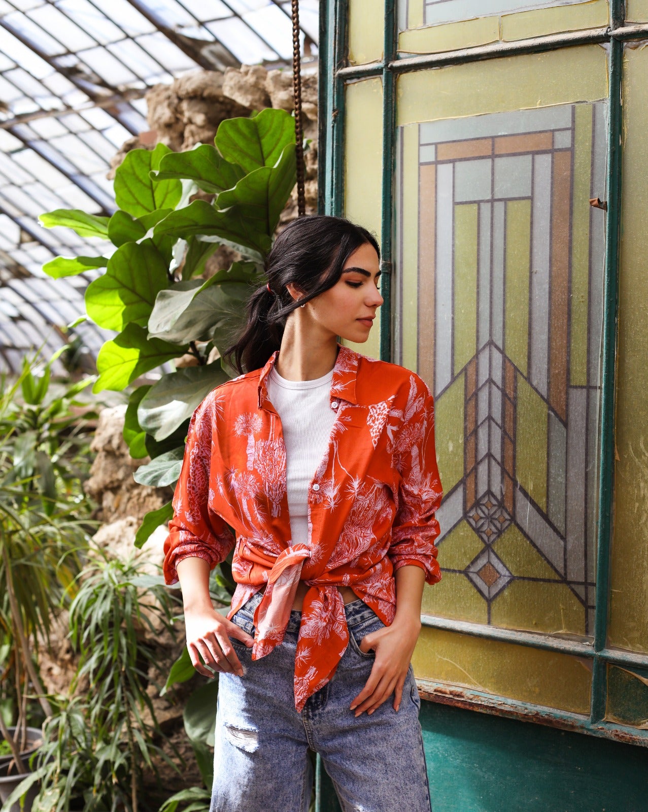 Camiseta naranja Cheetahs Under The Palms