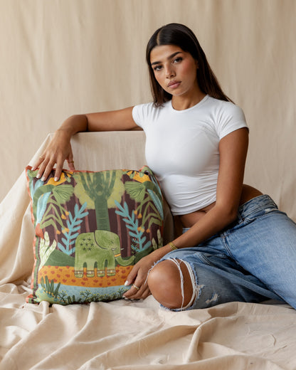 Palma X Ellie Elephant's Journey Cushion