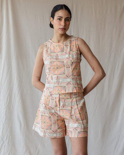 Conjunto de Lino Rosette Tiles