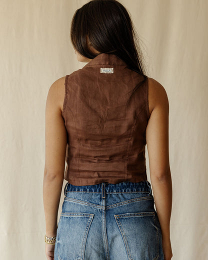 Elna Brown Vest