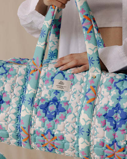 Blue Marrakesh Inspired Duffle Bag