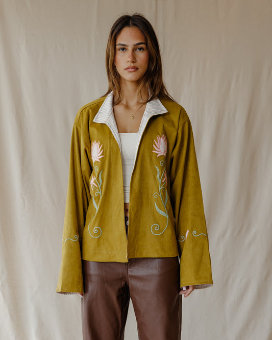 Embroidered Heart Meadow Jacket