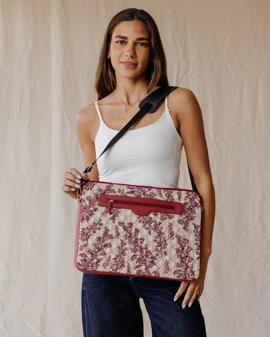 Funda Acolchada Crimson Botanique