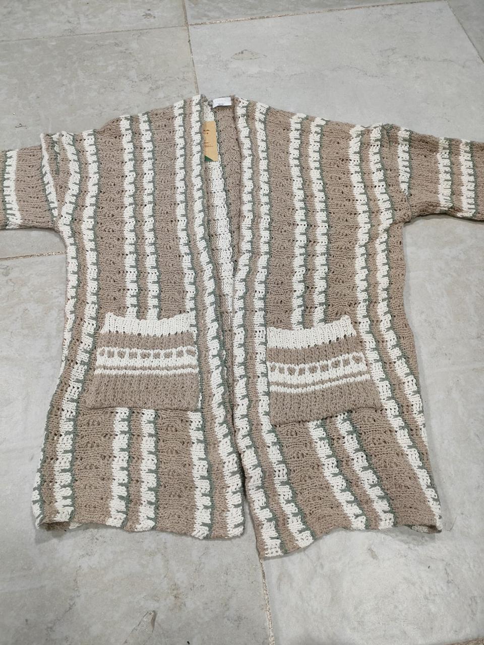 Oat Sand Pop Cardigan