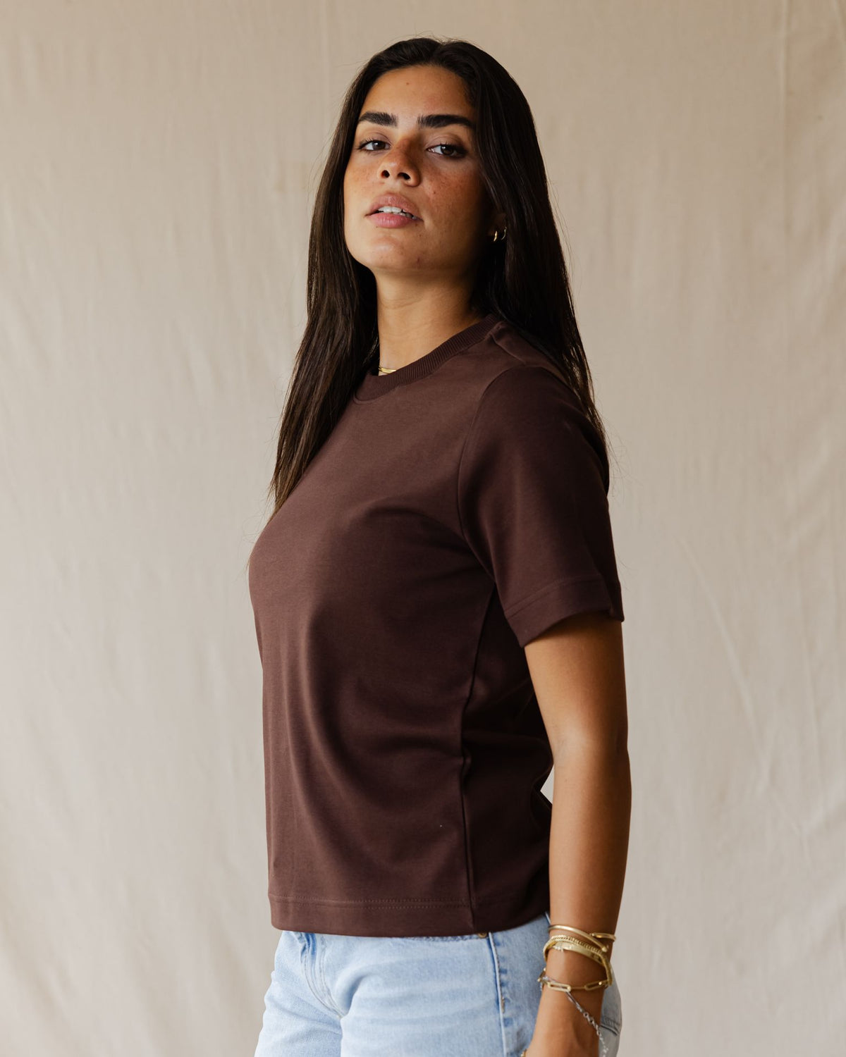 Mocha Line Tee