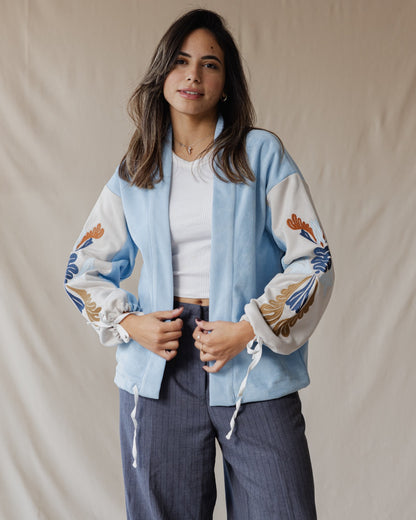 Chaqueta Shiraz Bloom en azul bebé