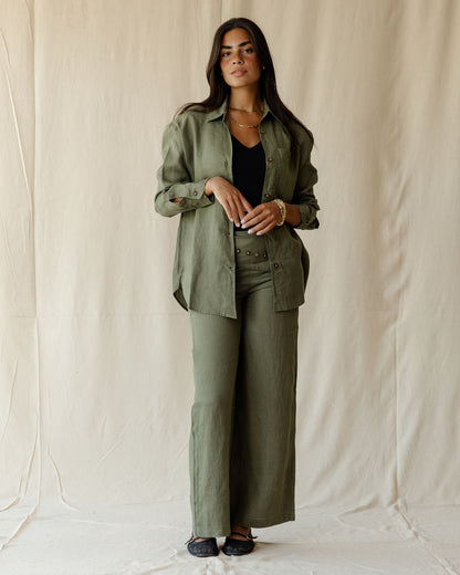 Eira Olive Pants
