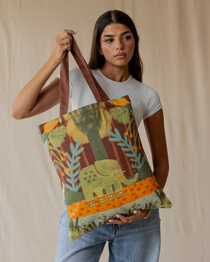 Palma X Ellie Elliephant's Journey Tote Bag
