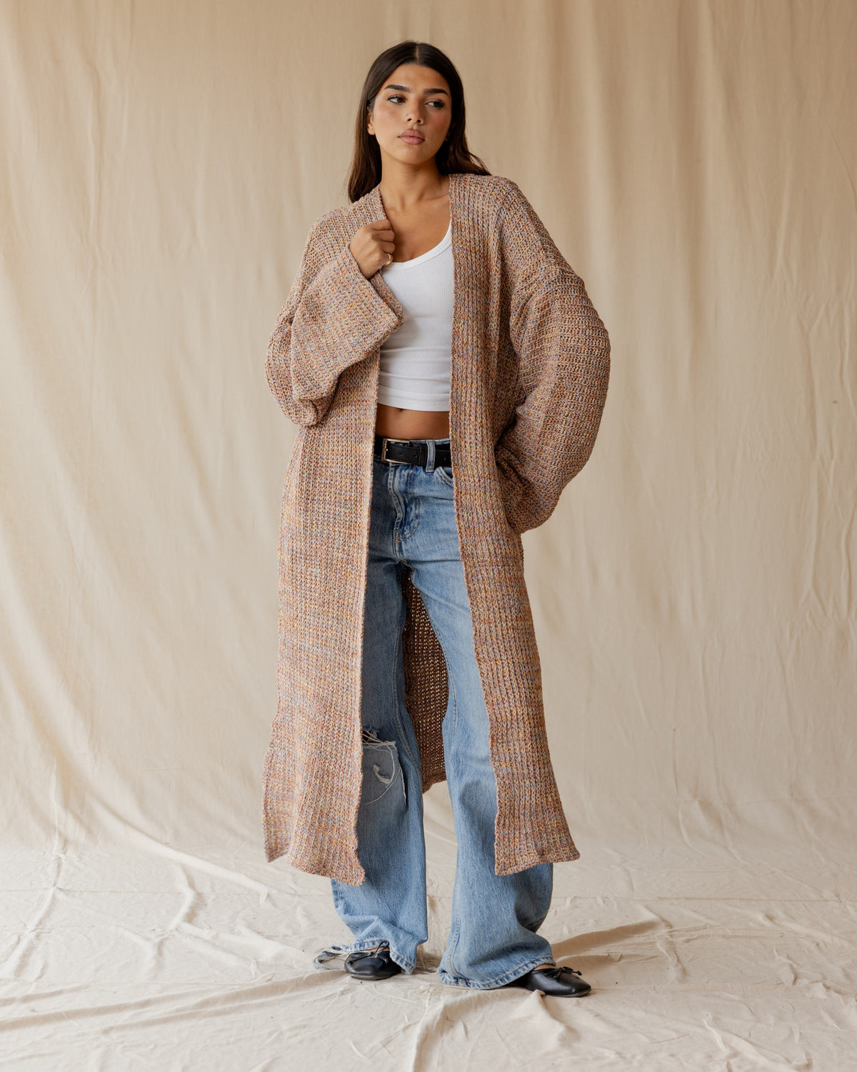 Dusty Rose Drift Cardigan