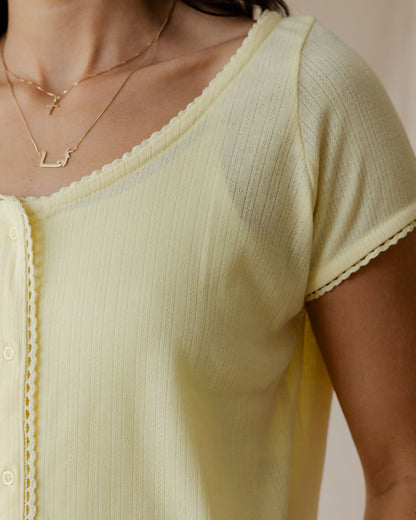Belle Bow Yellow Top