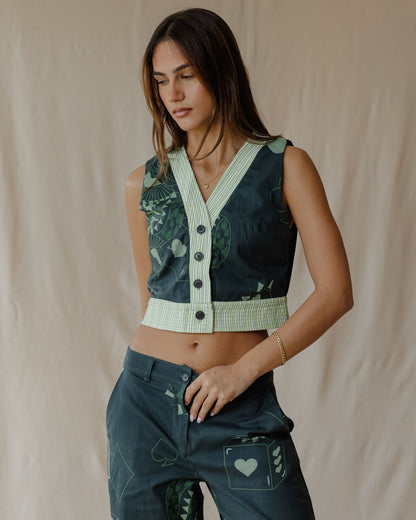 Hearts on Deck Olive Green Set