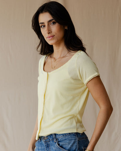 Belle Bow Yellow Top