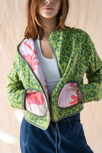 Doppelseitige Jacke „Garden Party“